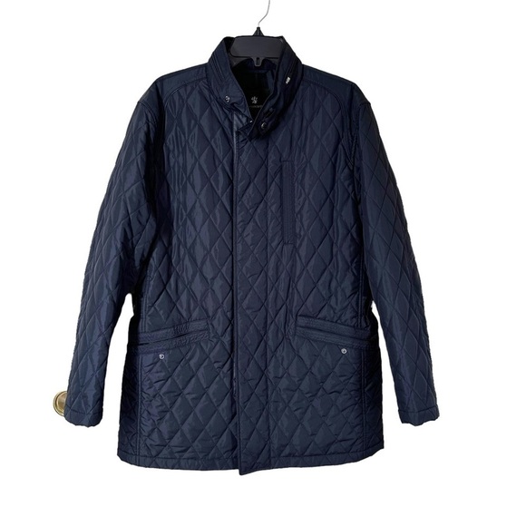 The Scotch House Black Quilted Jacket Size Large - Picture 1 of 11